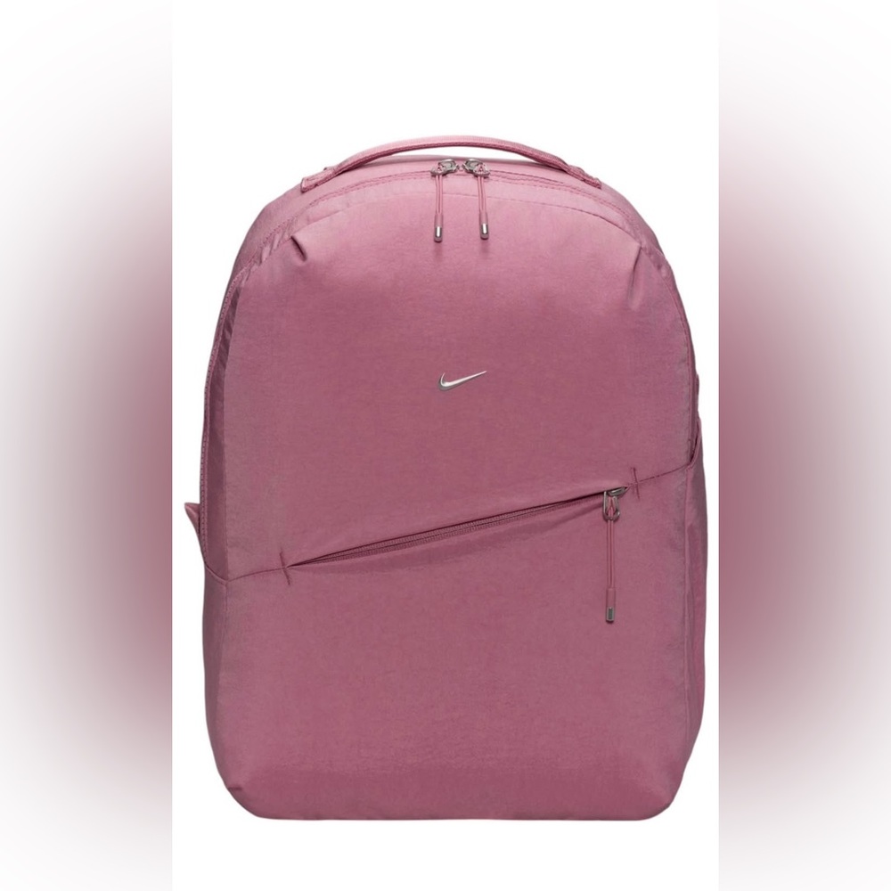 Nike Aura Backpack in Elemental Pink, Silver Logo